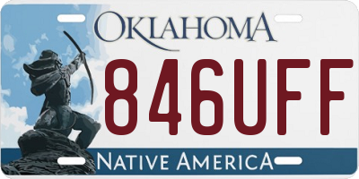 OK license plate 846UFF