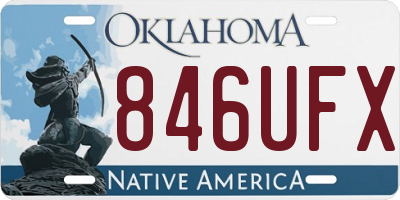 OK license plate 846UFX