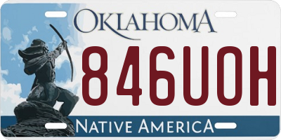 OK license plate 846UOH