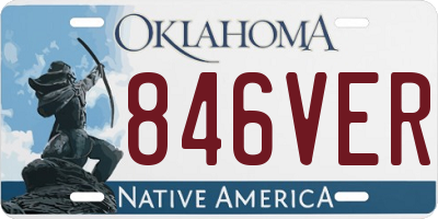 OK license plate 846VER