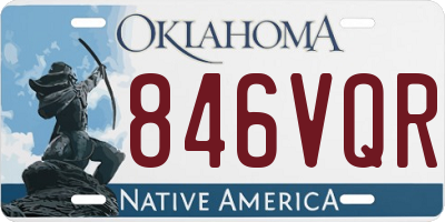 OK license plate 846VQR
