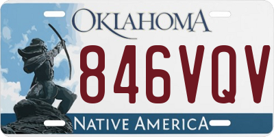 OK license plate 846VQV