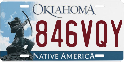 OK license plate 846VQY