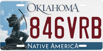 OK license plate 846VRB