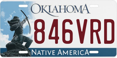 OK license plate 846VRD