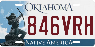 OK license plate 846VRH
