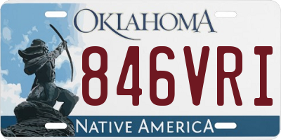 OK license plate 846VRI