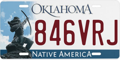 OK license plate 846VRJ