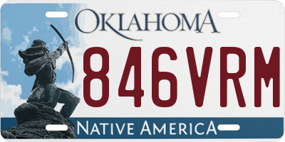 OK license plate 846VRM