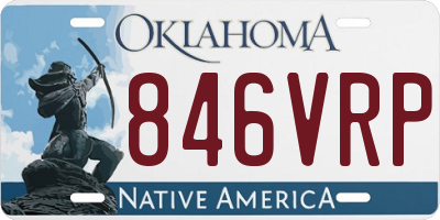 OK license plate 846VRP