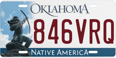 OK license plate 846VRQ