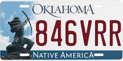 OK license plate 846VRR