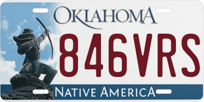OK license plate 846VRS
