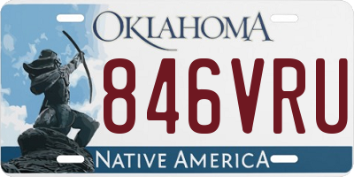OK license plate 846VRU