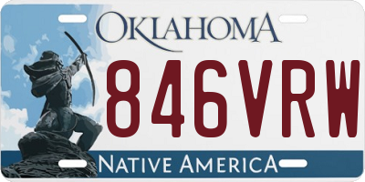 OK license plate 846VRW