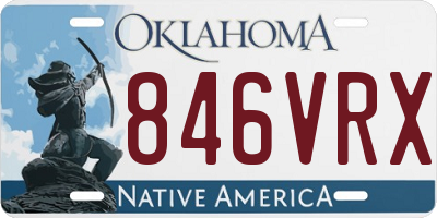 OK license plate 846VRX