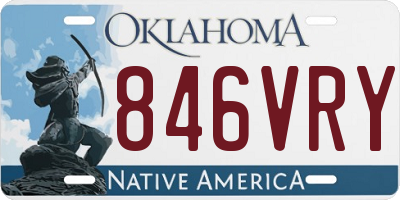 OK license plate 846VRY