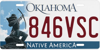 OK license plate 846VSC