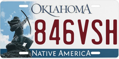 OK license plate 846VSH