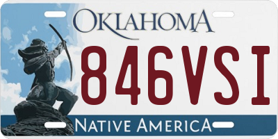 OK license plate 846VSI
