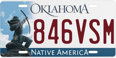 OK license plate 846VSM