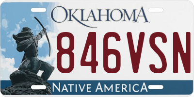 OK license plate 846VSN