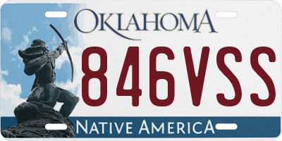 OK license plate 846VSS