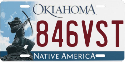 OK license plate 846VST