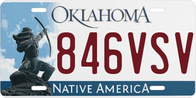 OK license plate 846VSV