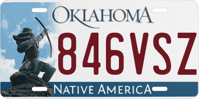 OK license plate 846VSZ