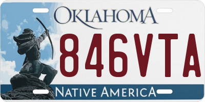 OK license plate 846VTA