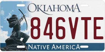 OK license plate 846VTE