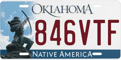 OK license plate 846VTF