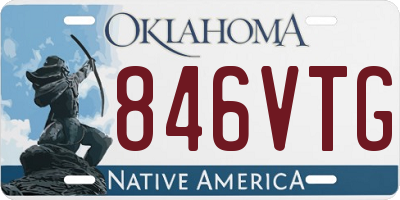 OK license plate 846VTG