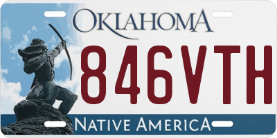 OK license plate 846VTH