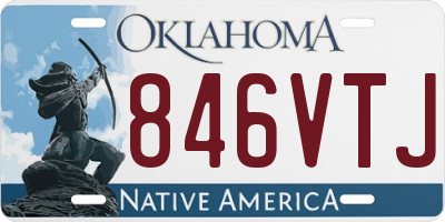 OK license plate 846VTJ