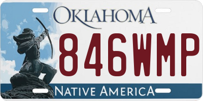 OK license plate 846WMP