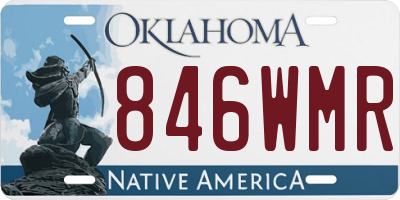 OK license plate 846WMR
