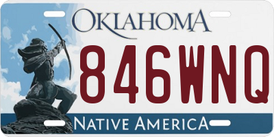 OK license plate 846WNQ