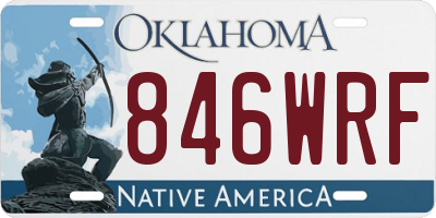 OK license plate 846WRF
