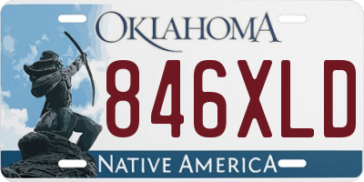 OK license plate 846XLD