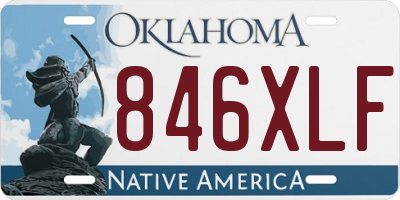 OK license plate 846XLF