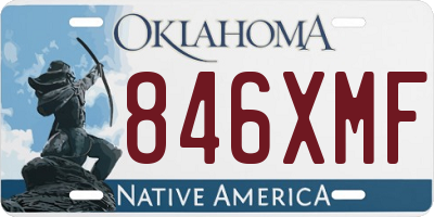 OK license plate 846XMF