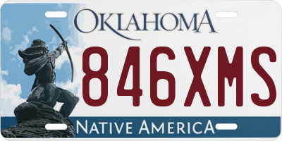 OK license plate 846XMS