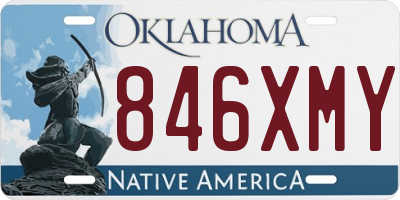 OK license plate 846XMY