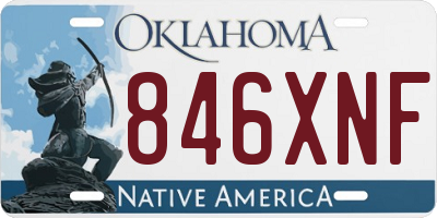 OK license plate 846XNF