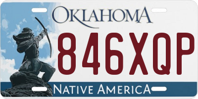 OK license plate 846XQP