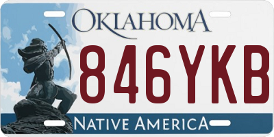 OK license plate 846YKB