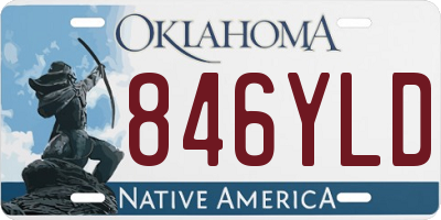 OK license plate 846YLD