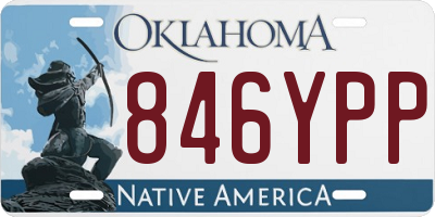 OK license plate 846YPP